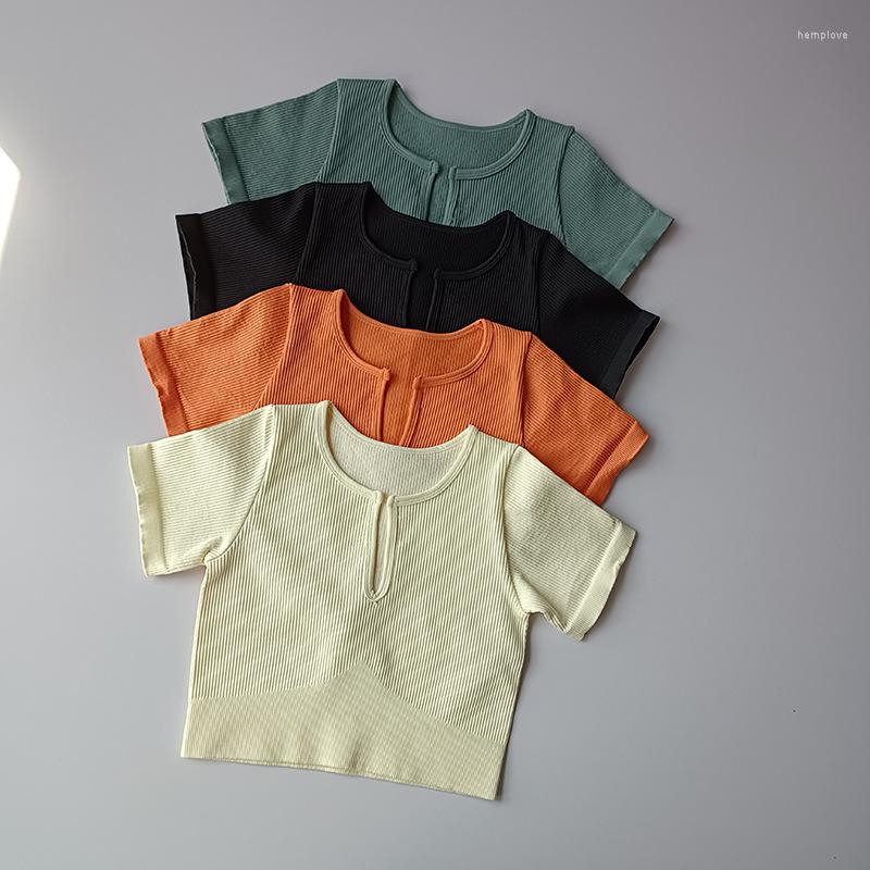 Women' T Shirts Women Seamless Yoga Soild Fitness Short Sleeve Crop Top Gym Sportswear Workout Clothes Running Sport T-shirts, Brown
Women' T Shirts Women Seamless Yoga Soild Fitness Short Sleeve Crop Top Gym Sportswear Workout Clothes Running Sport T-shirts, Brown