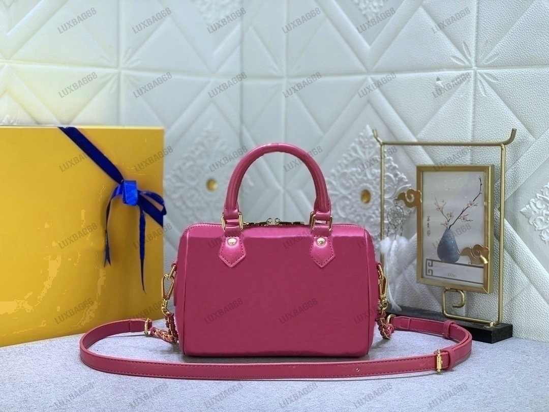 M22286 Rose Pink M22596 Blue Speedy Bandouliere 20 Top Handle Bag Braided Chain Designer Womens Boston Bag With Nano Monograms Embossed Leather Purse Wallet, #1
M22286 Rose Pink M22596 Blue Speedy Bandouliere 20 Top Handle Bag Braided Chain Designer Womens Boston Bag With Nano Monograms Embossed Leather Purse Wallet, #1
