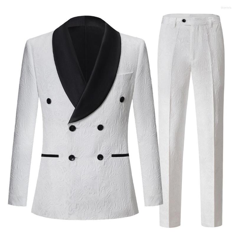 Men' Suits 2023 European And American Style Jacquard Double-breasted Solid Color Suit Green Fruit Collar Men' Dress Two-piece Set Of, Blue
Men' Suits 2023 European And American Style Jacquard Double-breasted Solid Color Suit Green Fruit Collar Men' Dress Two-piece Set Of, Blue