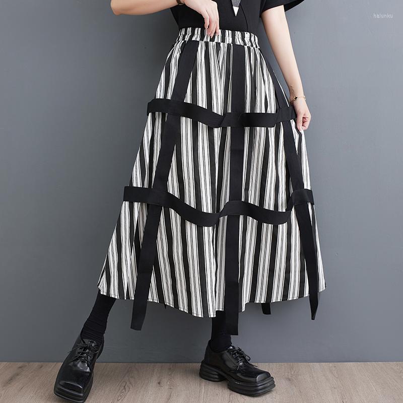 Skirts 2023 Patchwork Striped Korea Safari Style Summer High Waist Office Lady Work Fashion Women Casual Midi, Picture shown
Skirts 2023 Patchwork Striped Korea Safari Style Summer High Waist Office Lady Work Fashion Women Casual Midi, Picture shown