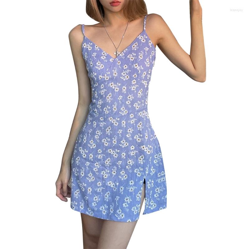 Casual Dresses Women Summer Sleeveless Sexy V-Neck Split Slim Mini Dress Boho Daisy Floral Print Spaghetti Strap Beach Sling Sundress, Lavender
Casual Dresses Women Summer Sleeveless Sexy V-Neck Split Slim Mini Dress Boho Daisy Floral Print Spaghetti Strap Beach Sling Sundress, Lavender