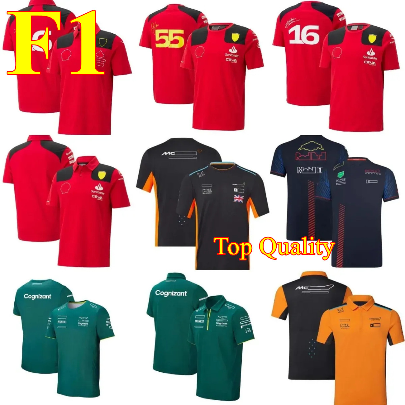 2023 Formula 1 F1 Racing Aston Martin Jerseys Sets Carlos Sainz Charles Leclerc Set Up Mclaren t-shirt 23 Top quality Summer Car Logo Motorsport Team Jersey Shirts
2023 Formula 1 F1 Racing Aston Martin Jerseys Sets Carlos Sainz Charles Leclerc Set Up Mclaren t-shirt 23 Top quality Summer Car Logo Motorsport Team Jersey Shirts