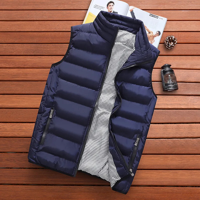 Men's Vests Clothing Vest Jacket Mens Autumn Warm Sleeveless Jacket Male Winter Casual Waistcoat Men Vest Plus Size Veste Homme 231113