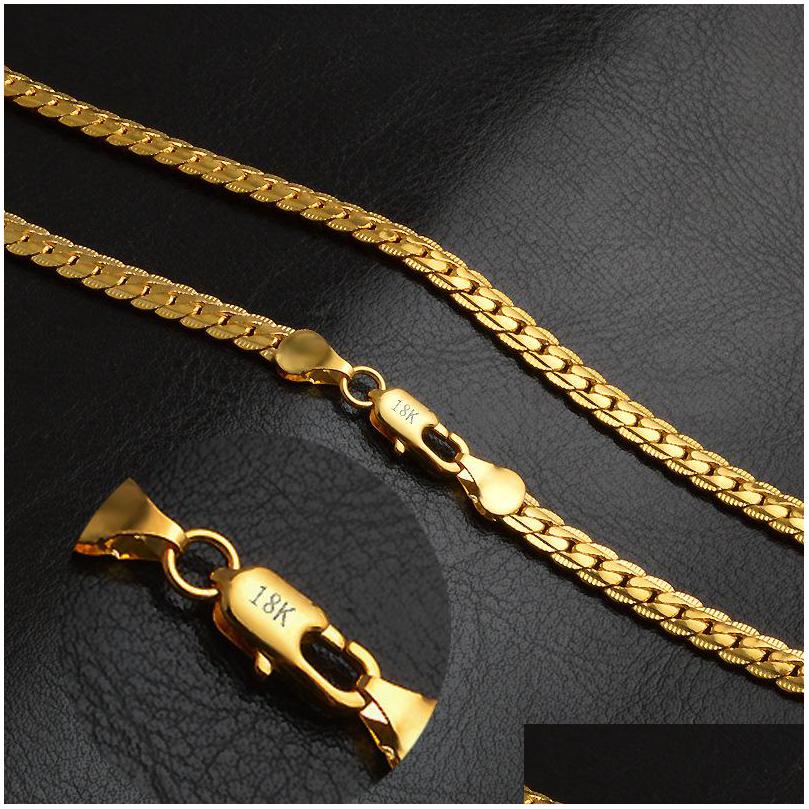 Chains 5Mm Gold Chain Necklace Fashion Luxury 18K Plated For Men Women Jewelry Necklaces Gifts Mens Womens Wholesales Access Dhgarden Dhirx
Chains 5Mm Gold Chain Necklace Fashion Luxury 18K Plated For Men Women Jewelry Necklaces Gifts Mens Womens Wholesales Access Dhgarden Dhirx