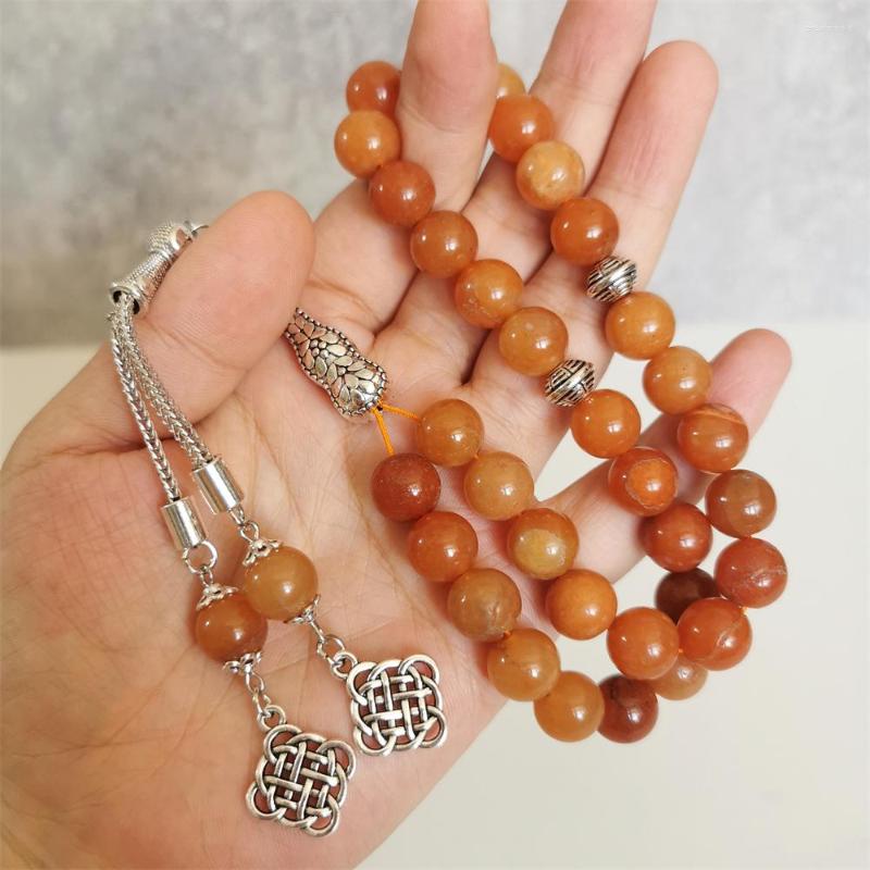 Strand Stone Tasbih Natural Red Aventurine Muslim Gift 33 Prayer Beads Arabia Fashion Style Bracelet Rosary Misbaha
Strand Stone Tasbih Natural Red Aventurine Muslim Gift 33 Prayer Beads Arabia Fashion Style Bracelet Rosary Misbaha