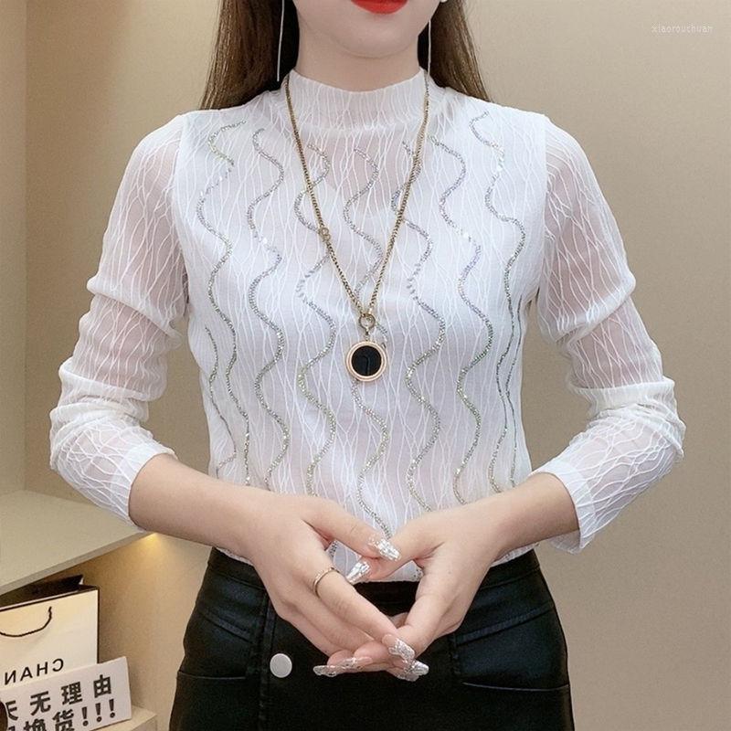 Women's Blouses Elegant Fit T-shirt Outside Blouse Lace 2023 Spring Pullover Shirts Fashion Design Slim Basic Casual Female Top Z201, Black
Women's Blouses Elegant Fit T-shirt Outside Blouse Lace 2023 Spring Pullover Shirts Fashion Design Slim Basic Casual Female Top Z201, Black