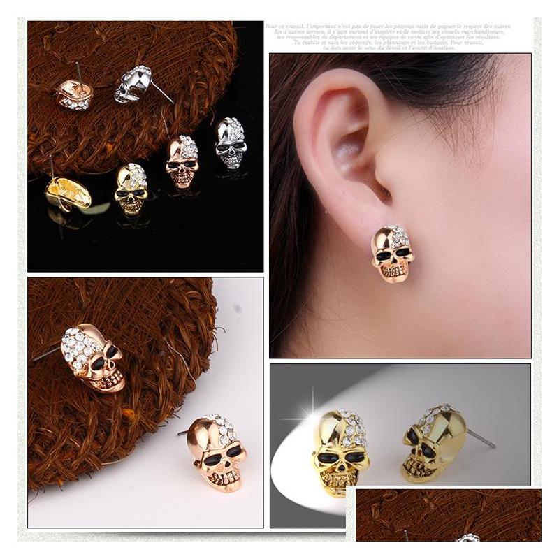 Stud Rhinestone Skl Ear Crystal Punk Earrings Halloween Gifts For Women Men Drop Delivery Jewelry Dhgarden Dh0Dh
Stud Rhinestone Skl Ear Crystal Punk Earrings Halloween Gifts For Women Men Drop Delivery Jewelry Dhgarden Dh0Dh