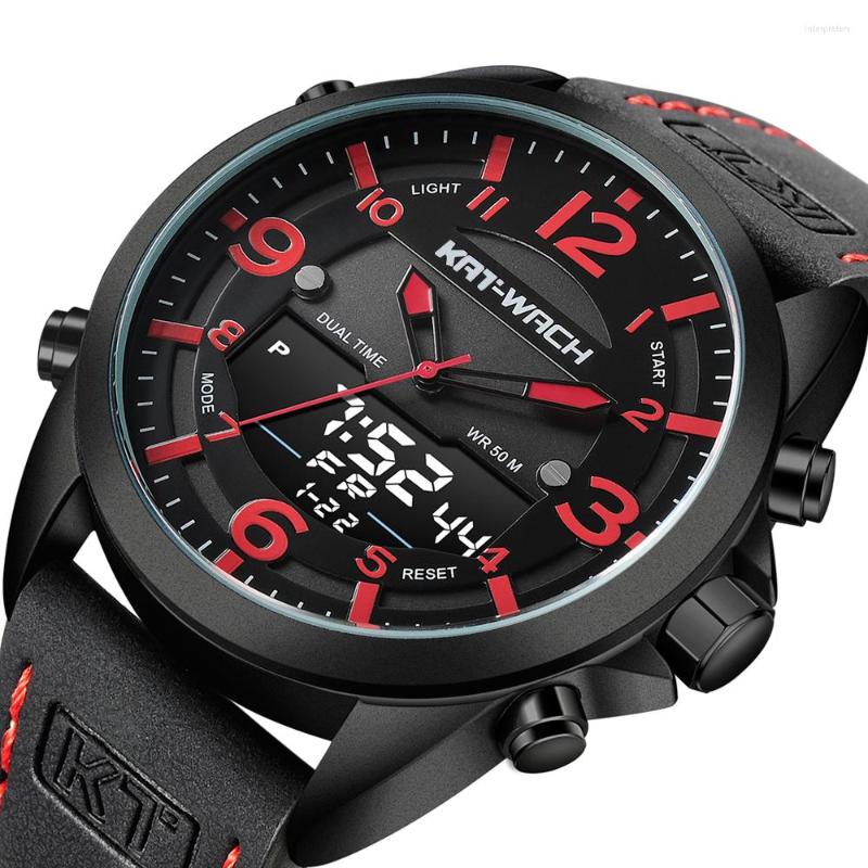 Wristwatches Mens Wristwatch Double Time Zone Watches For Men Leather Watch Luxury Man Military Army Style Quartz Digital Relogio Masculino, Yellow
Wristwatches Mens Wristwatch Double Time Zone Watches For Men Leather Watch Luxury Man Military Army Style Quartz Digital Relogio Masculino, Yellow