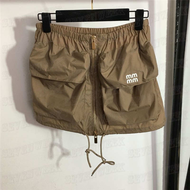Women Short Skirts Letter Printed Pocket Dress Designer Zipper High Waist Skirt Clothing For Woman, Brown
Women Short Skirts Letter Printed Pocket Dress Designer Zipper High Waist Skirt Clothing For Woman, Brown