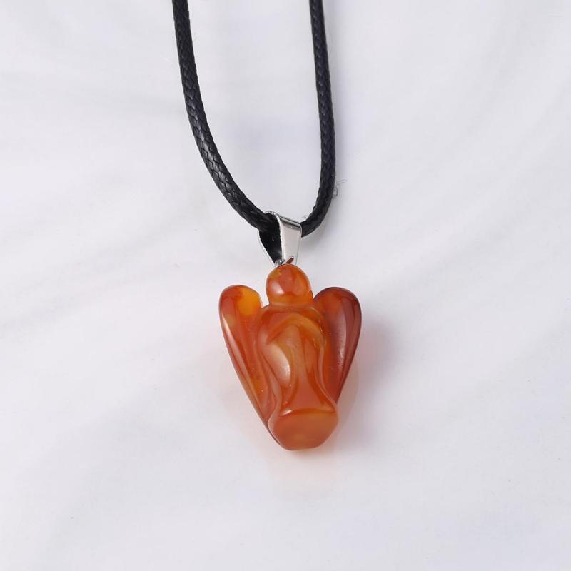 Pendant Necklaces Natural Stone Necklace Cute Angel Shape Amethysts Red Agates Opal High Quality For Women Trendy Jewelry Gifts
Pendant Necklaces Natural Stone Necklace Cute Angel Shape Amethysts Red Agates Opal High Quality For Women Trendy Jewelry Gifts