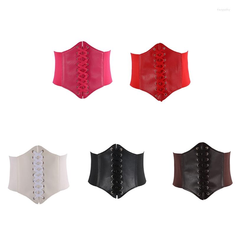 Belts Women Faux Leather Underbust Corset Waist Belt Steampunk Vintage Sexy Bustier Criss For Cross Lace-Up Elastic Cincher Gi, Black
Belts Women Faux Leather Underbust Corset Waist Belt Steampunk Vintage Sexy Bustier Criss For Cross Lace-Up Elastic Cincher Gi, Black