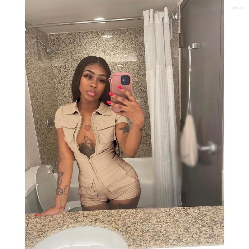 Women' Jumpsuits Echoine Sexy Solid Turn Down Collar Zipper Playsuit Pocket Streetwear Casual Bodycon Cargo Jumpsuit One Piece Party, Ivory
Women' Jumpsuits Echoine Sexy Solid Turn Down Collar Zipper Playsuit Pocket Streetwear Casual Bodycon Cargo Jumpsuit One Piece Party, Ivory