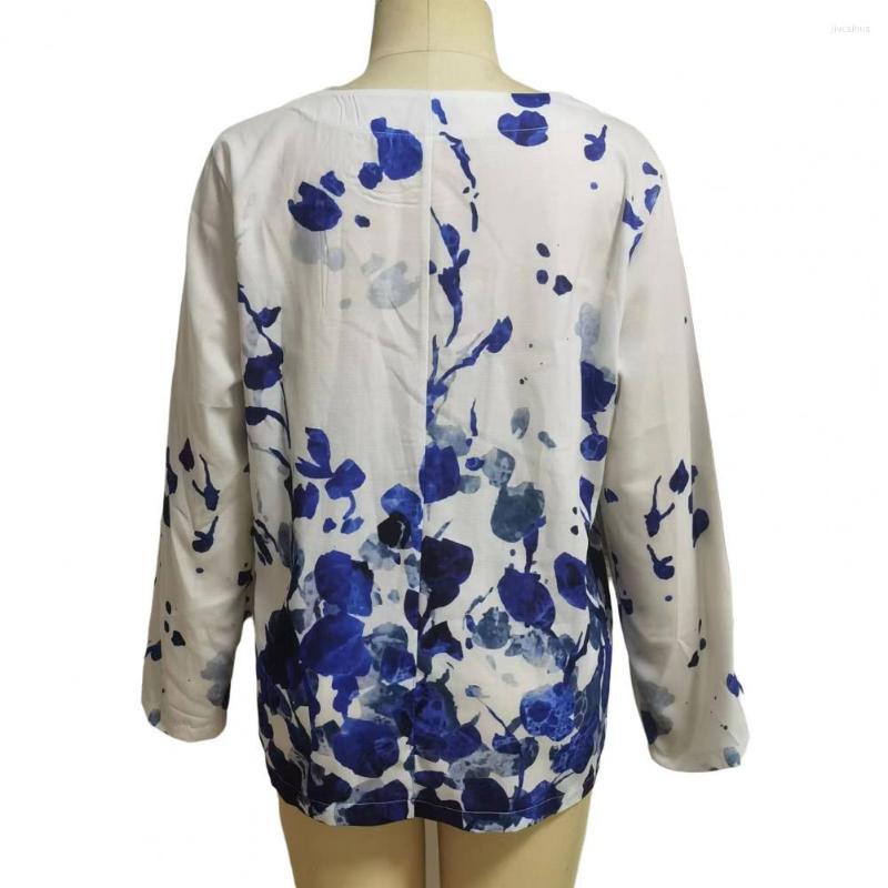 Women's Blouses Chic Vivid Flower Pattern Pullover Top Tops Skin-touching Long Sleeve, Blue
Women's Blouses Chic Vivid Flower Pattern Pullover Top Tops Skin-touching Long Sleeve, Blue
