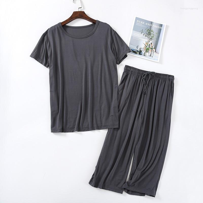 Men's Sleepwear Solid Viscose Pajamas Set Casual Modal Male Short Homewear Color Simple Suit Breathable Men's Summer Sleeve, Black
Men's Sleepwear Solid Viscose Pajamas Set Casual Modal Male Short Homewear Color Simple Suit Breathable Men's Summer Sleeve, Black