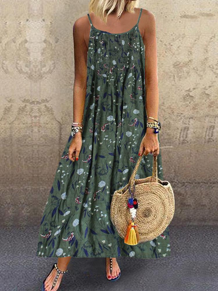 Casual Dresses Bohemian Women Dress Floral Print Sleeveless Long Maxi Summer Holiday Beach Pleated Linen Suspenders Sundress, Navy
Casual Dresses Bohemian Women Dress Floral Print Sleeveless Long Maxi Summer Holiday Beach Pleated Linen Suspenders Sundress, Navy