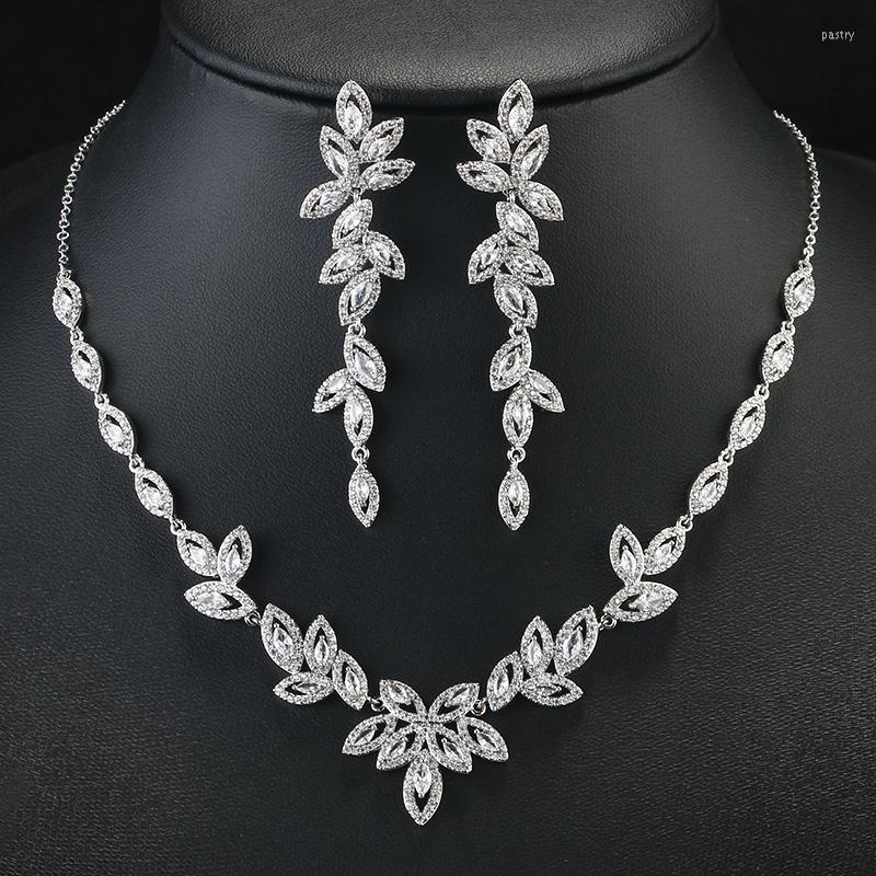Necklace Earrings Set RAKOL Luxury Zircon Jewelry Bridal Long Pendant Exquisite Bracelet Engagement Wedding Accessories, Picture shown
Necklace Earrings Set RAKOL Luxury Zircon Jewelry Bridal Long Pendant Exquisite Bracelet Engagement Wedding Accessories, Picture shown