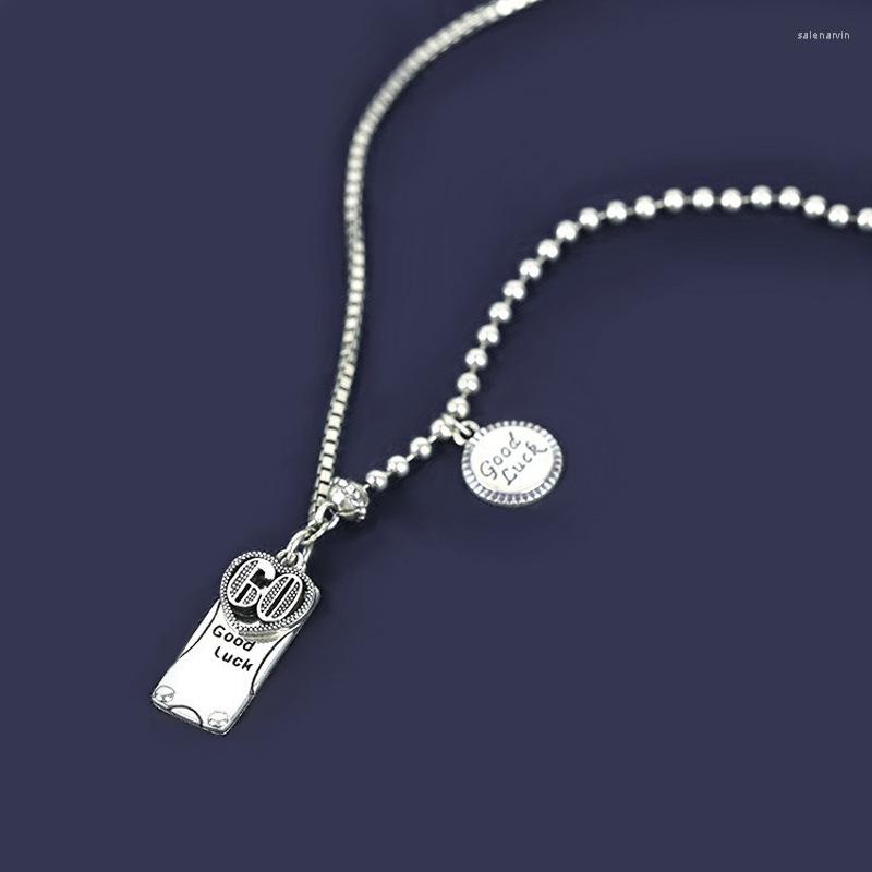 Chains 2023 Jewelry Fashion Trendy Round Card Lucky Letter Necklace Woman Exquisite Clavicle High Quality
Chains 2023 Jewelry Fashion Trendy Round Card Lucky Letter Necklace Woman Exquisite Clavicle High Quality