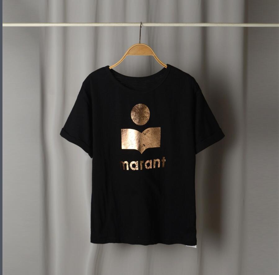 23SS high quality summer Isabel Marant Women's T-shirt New Fashion golden Letter Printing Straight Tube Casual classic black Sports Top Women blue Beach Tees T-shirt
23SS high quality summer Isabel Marant Women's T-shirt New Fashion golden Letter Printing Straight Tube Casual classic black Sports Top Women blue Beach Tees T-shirt