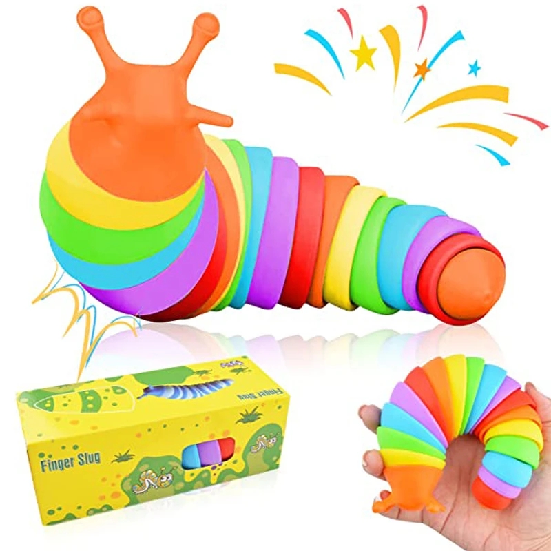 Fidget Toys Slug Slinky 3D Printed Slug Stress Relief Toy For Kids Adults Anxiety Relief Desk Toys Birthday Party Gifts LT0053 
Fidget Toys Slug Slinky 3D Printed Slug Stress Relief Toy For Kids Adults Anxiety Relief Desk Toys Birthday Party Gifts LT0053