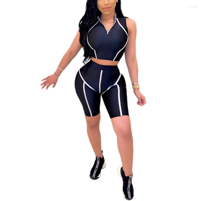 Women' Tracksuits Fashion Women Ladies Summer Sexy Casual Sleeveless Stripes Tank Crop Top And Short Pants 2pc Set Black Blue Gray Red
Women' Tracksuits Fashion Women Ladies Summer Sexy Casual Sleeveless Stripes Tank Crop Top And Short Pants 2pc Set Black Blue Gray Red