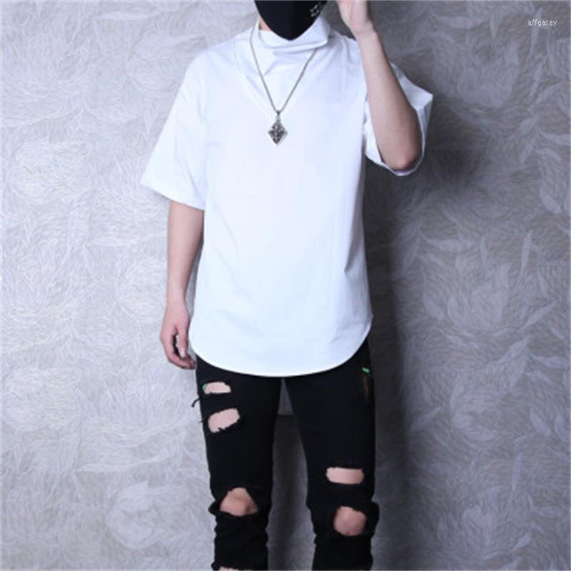 Men' T Shirts Fashion Brand Men' Summer Short-sleeved Shirt Personality Punk Designer Harajuku Five-and-a-half Sleeve Men, Black
Men' T Shirts Fashion Brand Men' Summer Short-sleeved Shirt Personality Punk Designer Harajuku Five-and-a-half Sleeve Men, Black