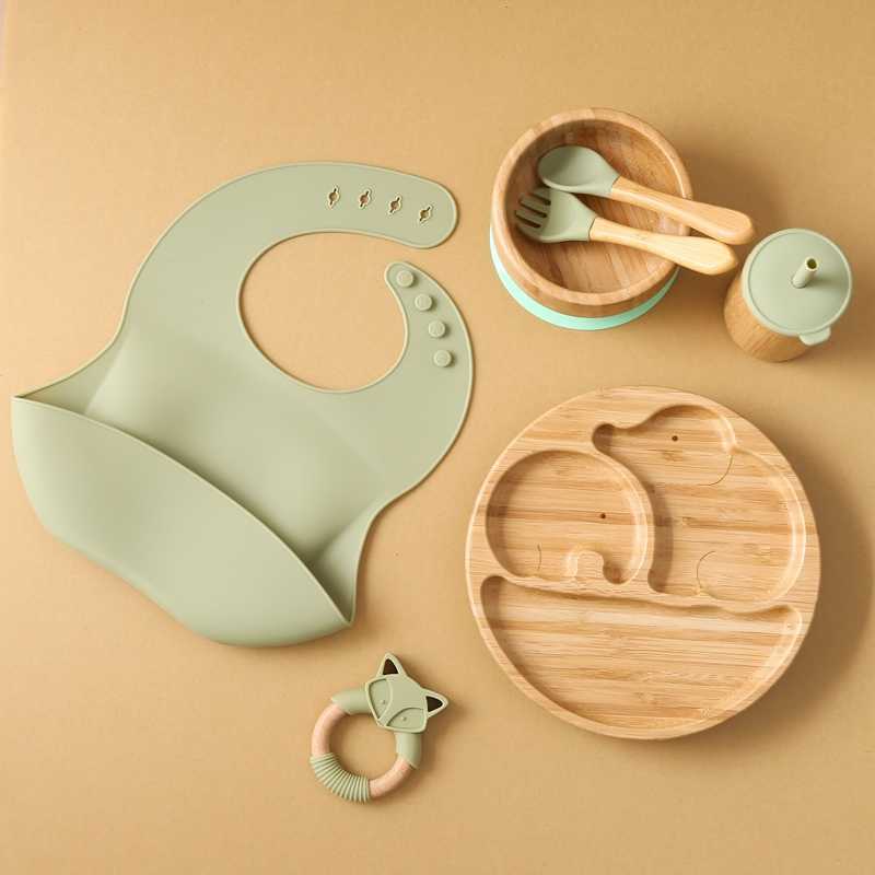 Cups Dishes Utensils 7pcs Bamboo Wood Dinner Plate Feeding Supplies Children's Tableware Suction Plate Bowl BPA Free Baby Stuff Newborn Accessories AA230413
Cups Dishes Utensils 7pcs Bamboo Wood Dinner Plate Feeding Supplies Children's Tableware Suction Plate Bowl BPA Free Baby Stuff Newborn Accessories AA230413