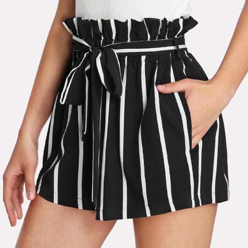 Women's Shorts Women Retro Striped Casual Fit Elastic Waist Pocket Pants With String, White
Women's Shorts Women Retro Striped Casual Fit Elastic Waist Pocket Pants With String, White