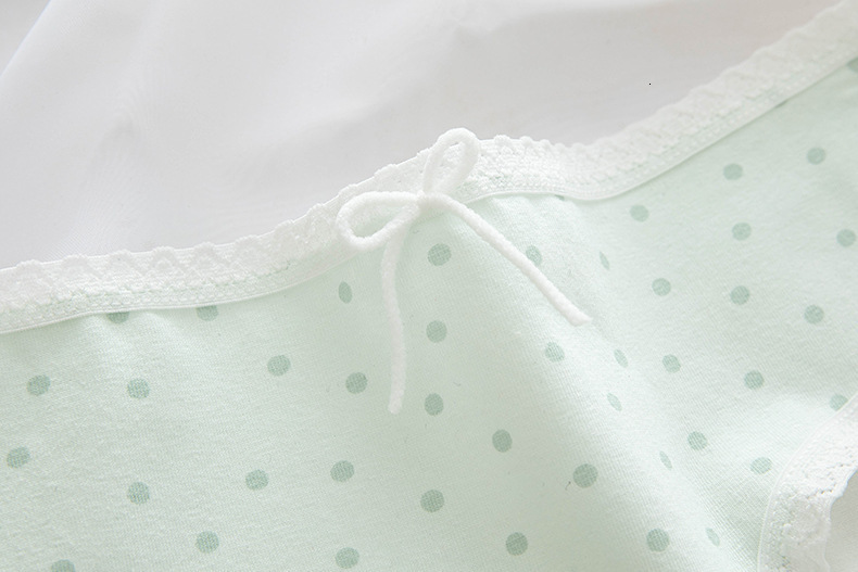 Women's Panties 7 Pcs/Set Cotton Panties Cute Print Cherry Girls Underwear Sexy Panties Mid Waist Soft Briefs Female Shorts Underpants Lingerie 2