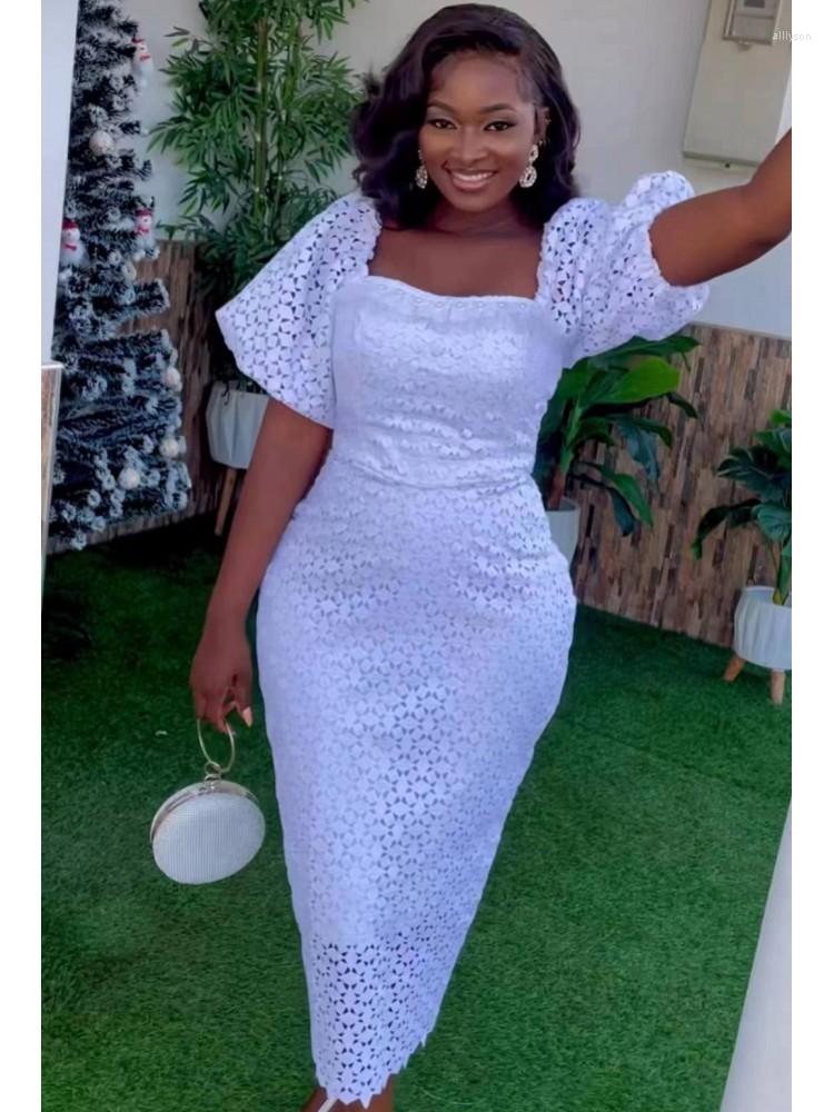 Ethnic Clothing African Dresses For Women Puff Sleeve White Turkey Hollow Out Evening Lace Wedding Party Long Dress Muslim Africa Clothes
Ethnic Clothing African Dresses For Women Puff Sleeve White Turkey Hollow Out Evening Lace Wedding Party Long Dress Muslim Africa Clothes