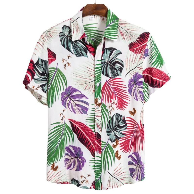 Men's Casual Shirts Mens Ethnic Top Short Sleeve Stitching Button Printing Hawaiian Shirt Blouse Turn-down Collar Loose Streetwear, Green
Men's Casual Shirts Mens Ethnic Top Short Sleeve Stitching Button Printing Hawaiian Shirt Blouse Turn-down Collar Loose Streetwear, Green