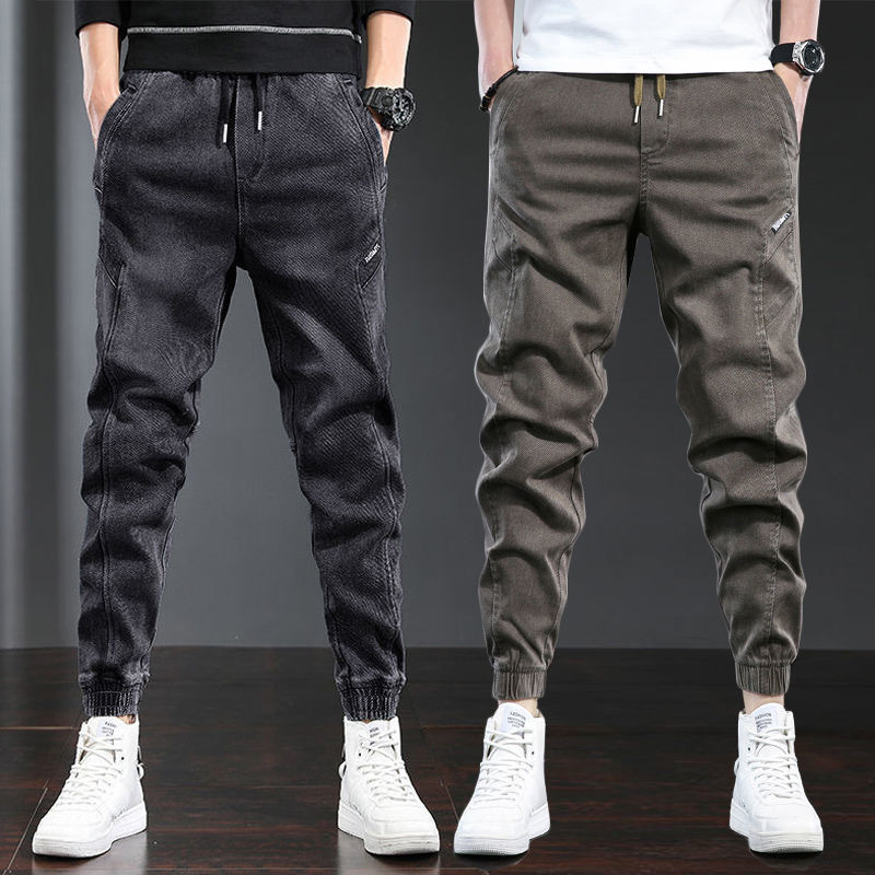 Men's Pants Winter Jeans Men Black Slim Fit Stretch Pants Jeans Casual Trousers Male Plus Size 4XL 5XL 230414