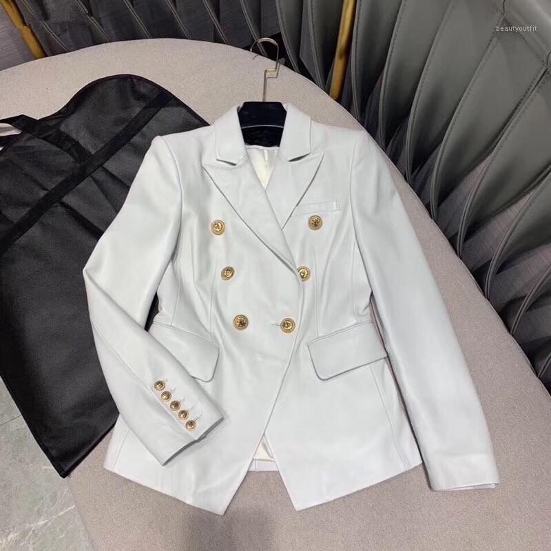 Women' Leather Sheep Skin Imported Leisure Suits Coat Double Breasted Women Show Thin & Faux, Black
Women' Leather Sheep Skin Imported Leisure Suits Coat Double Breasted Women Show Thin & Faux, Black
