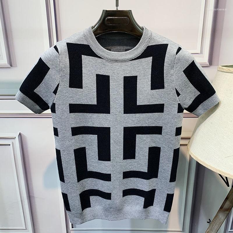 Men's Sweaters 2023 Autumn And Winter Men's Short Sleeve Knitwear Sweater Jacquard Pattern Slim Korean Style Crew Neck Jacket, Gray
Men's Sweaters 2023 Autumn And Winter Men's Short Sleeve Knitwear Sweater Jacquard Pattern Slim Korean Style Crew Neck Jacket, Gray