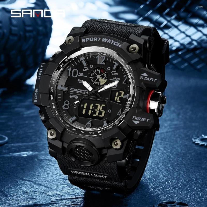 Wristwatches SANDA Top Brand Sports Men's Watches Military Quartz Watch Man Waterproof Wristwatch For Men Clock Relogios Masculino, White
Wristwatches SANDA Top Brand Sports Men's Watches Military Quartz Watch Man Waterproof Wristwatch For Men Clock Relogios Masculino, White