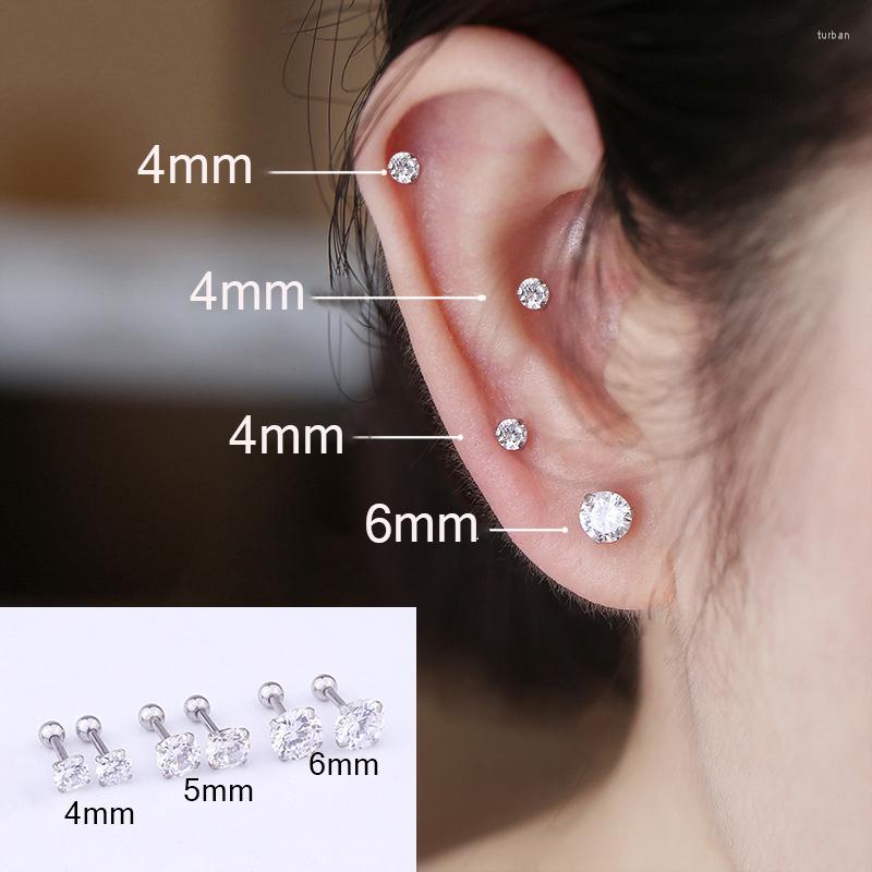Stud Earrings 1 Pair 4/5/6mm Punk Stainless Titanium Steel Needle Zircon Crystal For Men Women Party Piercing Jewelry
Stud Earrings 1 Pair 4/5/6mm Punk Stainless Titanium Steel Needle Zircon Crystal For Men Women Party Piercing Jewelry