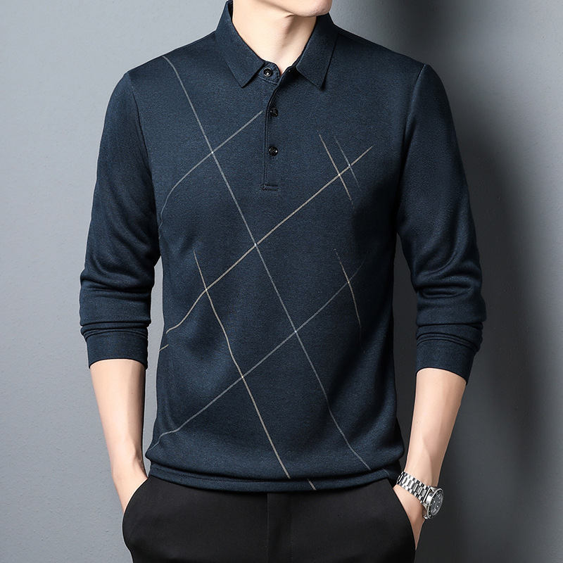 Men's Polos Spring and Autumn Men's Plaid Long-sleeved T-shirt Thin Section Loose Casual Men's Lapel T-shirt Bottoming Shirt 230414, T609-blue
Men's Polos Spring and Autumn Men's Plaid Long-sleeved T-shirt Thin Section Loose Casual Men's Lapel T-shirt Bottoming Shirt 230414, T609-blue
