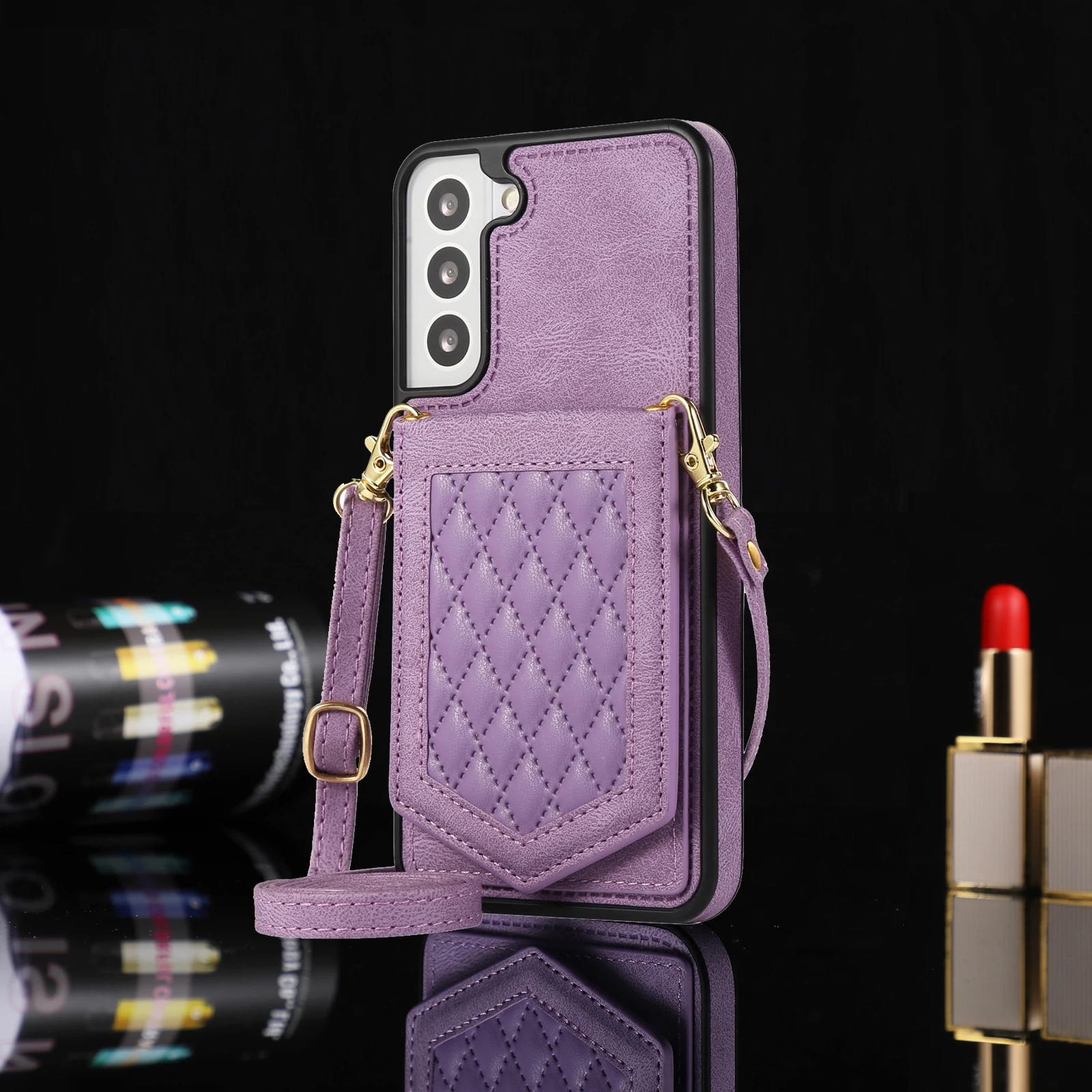 Crossbody Wallet Magnetic Phone Case For Samsung galaxy S24 S23 Ultra S22 Plus S21 S20 FE A54 A53 A52 A13 Note20 Ultra PU Leather Card Slots Pocket Ki