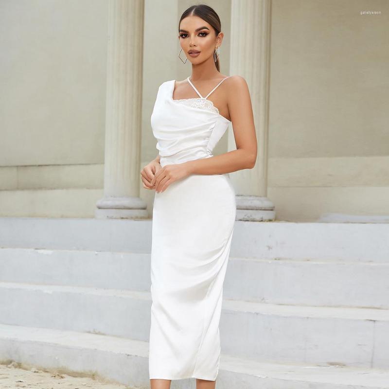 Casual Dresses White Fashion Slim Mini Bandage Dress 2023 Elegant One-shoulder Tight-fitting Pleated Mesh Party
Casual Dresses White Fashion Slim Mini Bandage Dress 2023 Elegant One-shoulder Tight-fitting Pleated Mesh Party