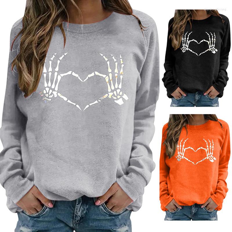 Women' Hoodies Halloween Simple Creative Round Neck Bone Hand Love Long Sleeve Fashion Loose Women' Sweater Trend Crewneck, Black
Women' Hoodies Halloween Simple Creative Round Neck Bone Hand Love Long Sleeve Fashion Loose Women' Sweater Trend Crewneck, Black