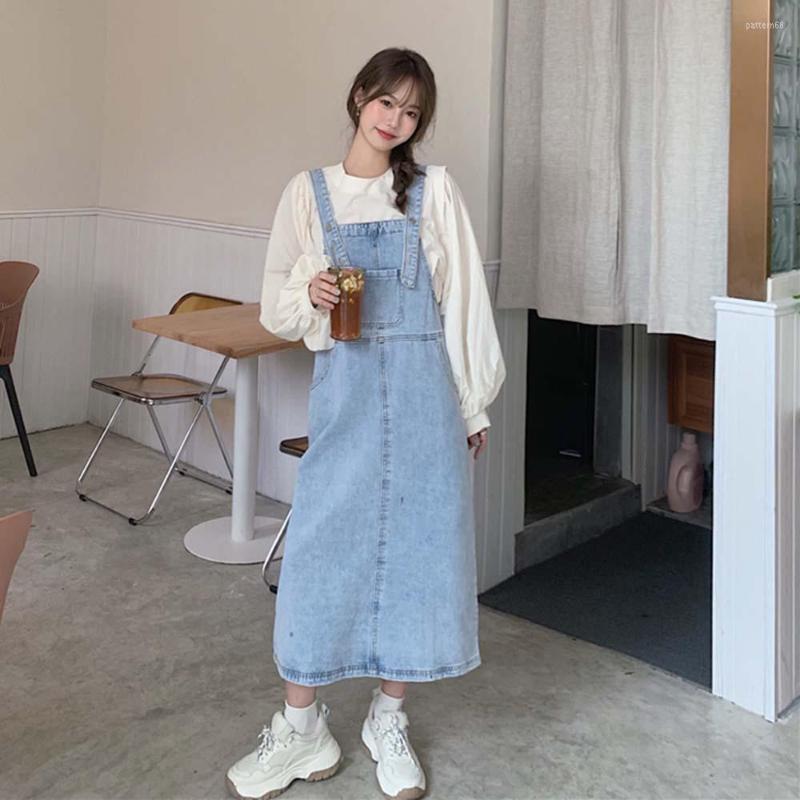 Casual Dresses Denim Suspender Dress Women's Summer 2023 Korean Style Chic College Sweet Girl Loose Simple Overall All-match, Blue
Casual Dresses Denim Suspender Dress Women's Summer 2023 Korean Style Chic College Sweet Girl Loose Simple Overall All-match, Blue