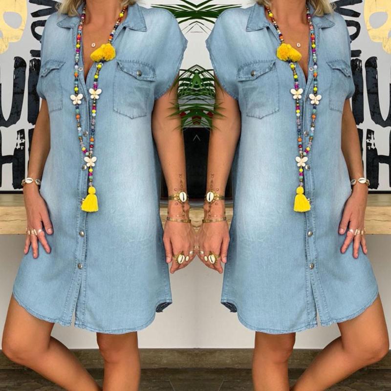 Casual Dresses Sleeveless Summer Denim Women' Fashion Vintage Turn Down Knee-length For Women, Blue
Casual Dresses Sleeveless Summer Denim Women' Fashion Vintage Turn Down Knee-length For Women, Blue