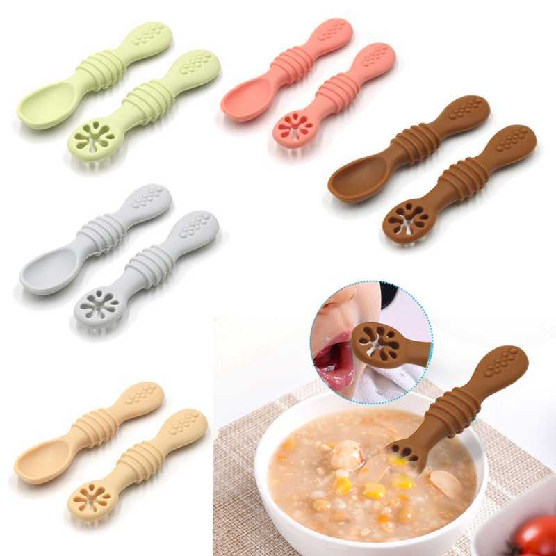 Cups Dishes Utensils 2PCS Baby Spoon Silicone Teether Toys Learning Feeding Training Scoop Utensils Newborn Tableware Infant Learning Spoons Teether AA230413
Cups Dishes Utensils 2PCS Baby Spoon Silicone Teether Toys Learning Feeding Training Scoop Utensils Newborn Tableware Infant Learning Spoons Teether AA230413