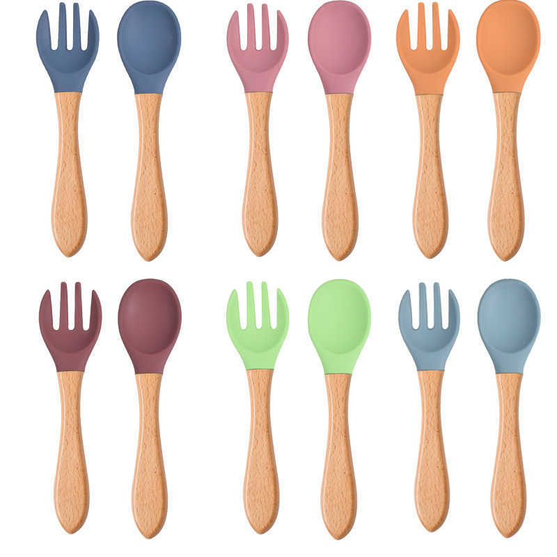 Cups Dishes Utensils Baby Wooden Silicone Spoon Fork BPA Free Feeding SetFood Grade Tableware Toddlers Infant Dinner Colorful Plate Accessories AA230413
Cups Dishes Utensils Baby Wooden Silicone Spoon Fork BPA Free Feeding SetFood Grade Tableware Toddlers Infant Dinner Colorful Plate Accessories AA230413