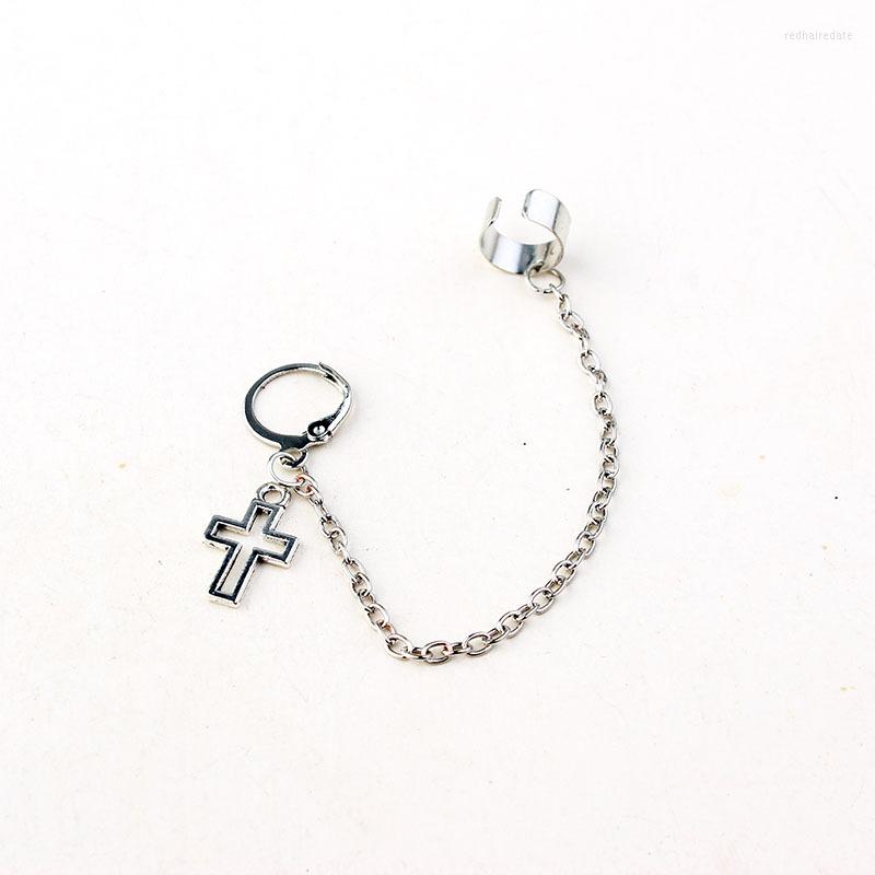 Backs Earrings Punk Single Clip For Women Gothic Corsses Silver Color Halloween Ghost Ear Cuffs Accessories Wholesale Jewelry VGE133
Backs Earrings Punk Single Clip For Women Gothic Corsses Silver Color Halloween Ghost Ear Cuffs Accessories Wholesale Jewelry VGE133