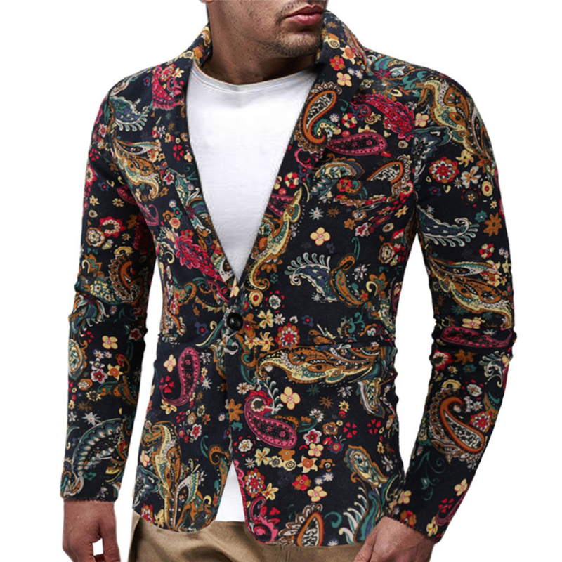 QNPQYX New Street Men Blazer Slim Fit European American Men's National Style Printed Suits Men's Casual Single Suit Jackets, A1
QNPQYX New Street Men Blazer Slim Fit European American Men's National Style Printed Suits Men's Casual Single Suit Jackets, A1