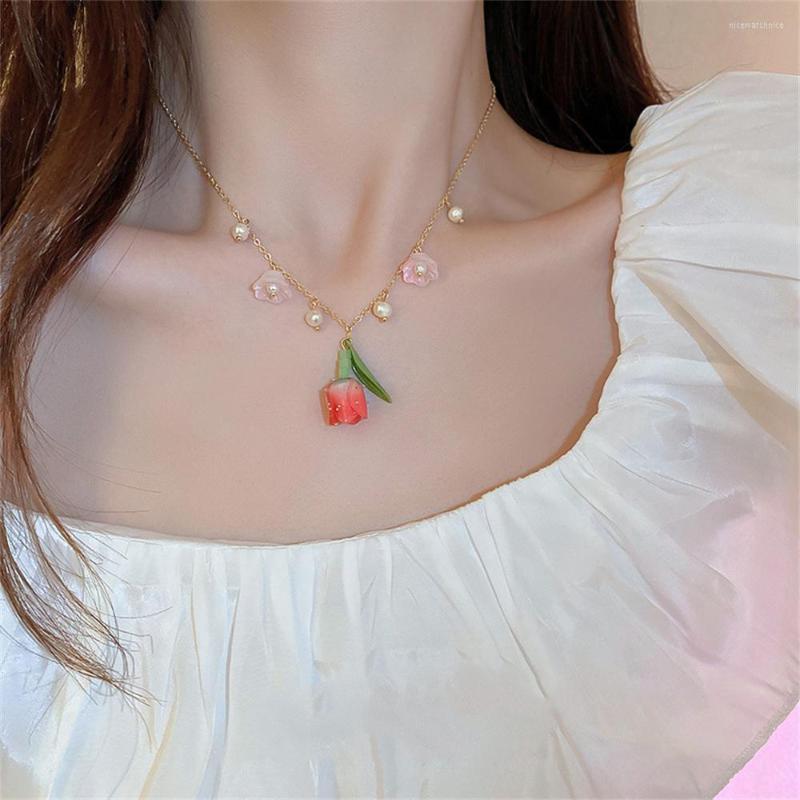 Pendant Necklaces 2023 French Fashion Tulip Tassels For Women Elegant Kpop Pearl Choker Sweet Flower Clavicle Chain Jewelry
Pendant Necklaces 2023 French Fashion Tulip Tassels For Women Elegant Kpop Pearl Choker Sweet Flower Clavicle Chain Jewelry