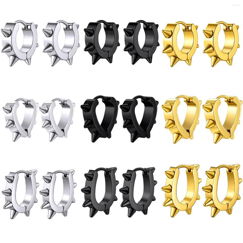 Hoop Earrings WKOUD Punk Spike Huggie Round/Heart/ Stainless Cartilage Stud Men Women Cool Gothic Style Chunky Jewelry
Hoop Earrings WKOUD Punk Spike Huggie Round/Heart/ Stainless Cartilage Stud Men Women Cool Gothic Style Chunky Jewelry