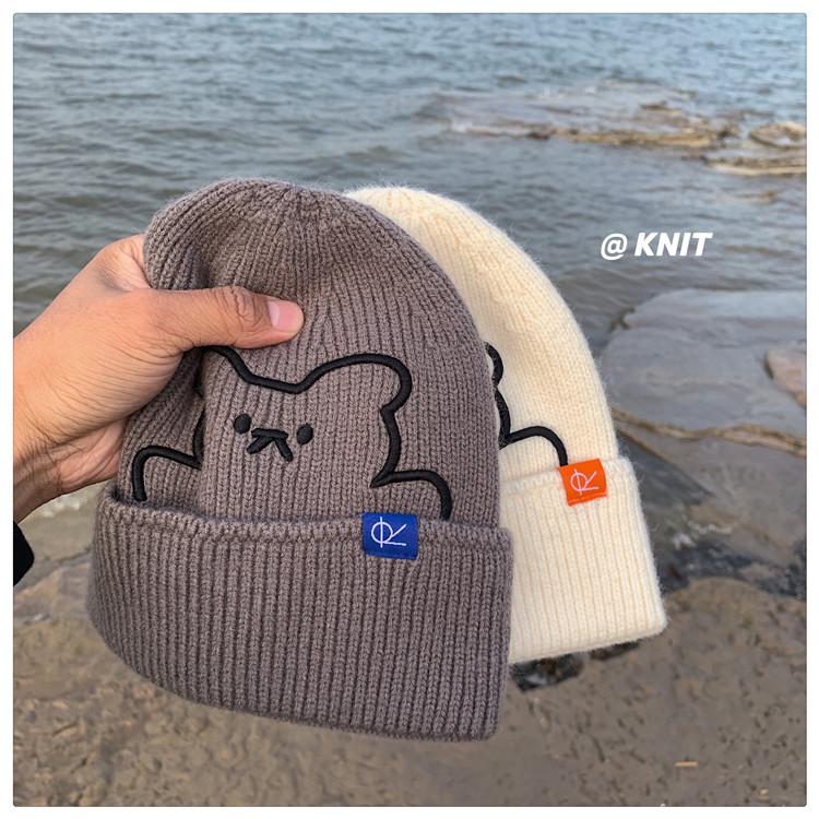 Beanies Beanie/Skull Caps Cute Bear Winter Hats Autumn Men's Women's Hat Thicken Warm Knitted Wool Cashmere Valentine's Day Couple's, Blue
Beanies Beanie/Skull Caps Cute Bear Winter Hats Autumn Men's Women's Hat Thicken Warm Knitted Wool Cashmere Valentine's Day Couple's, Blue