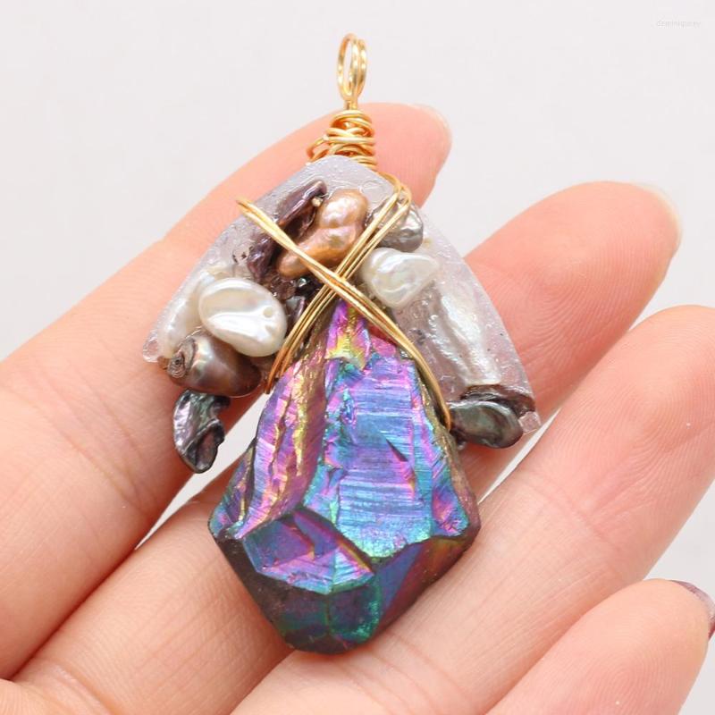 Charms Freshwater Pearl Pendant Copper Wire Winding For DIY Jewelry Making Earrings Necklace Bracelet 30x50mm
Charms Freshwater Pearl Pendant Copper Wire Winding For DIY Jewelry Making Earrings Necklace Bracelet 30x50mm