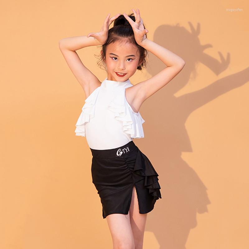 Stage Wear 2023 Children Latin Dance Practice Clothes White Vest Split Skirts Suit Chacha Samba Tango Dress Girls DN15040, Picture shown
Stage Wear 2023 Children Latin Dance Practice Clothes White Vest Split Skirts Suit Chacha Samba Tango Dress Girls DN15040, Picture shown